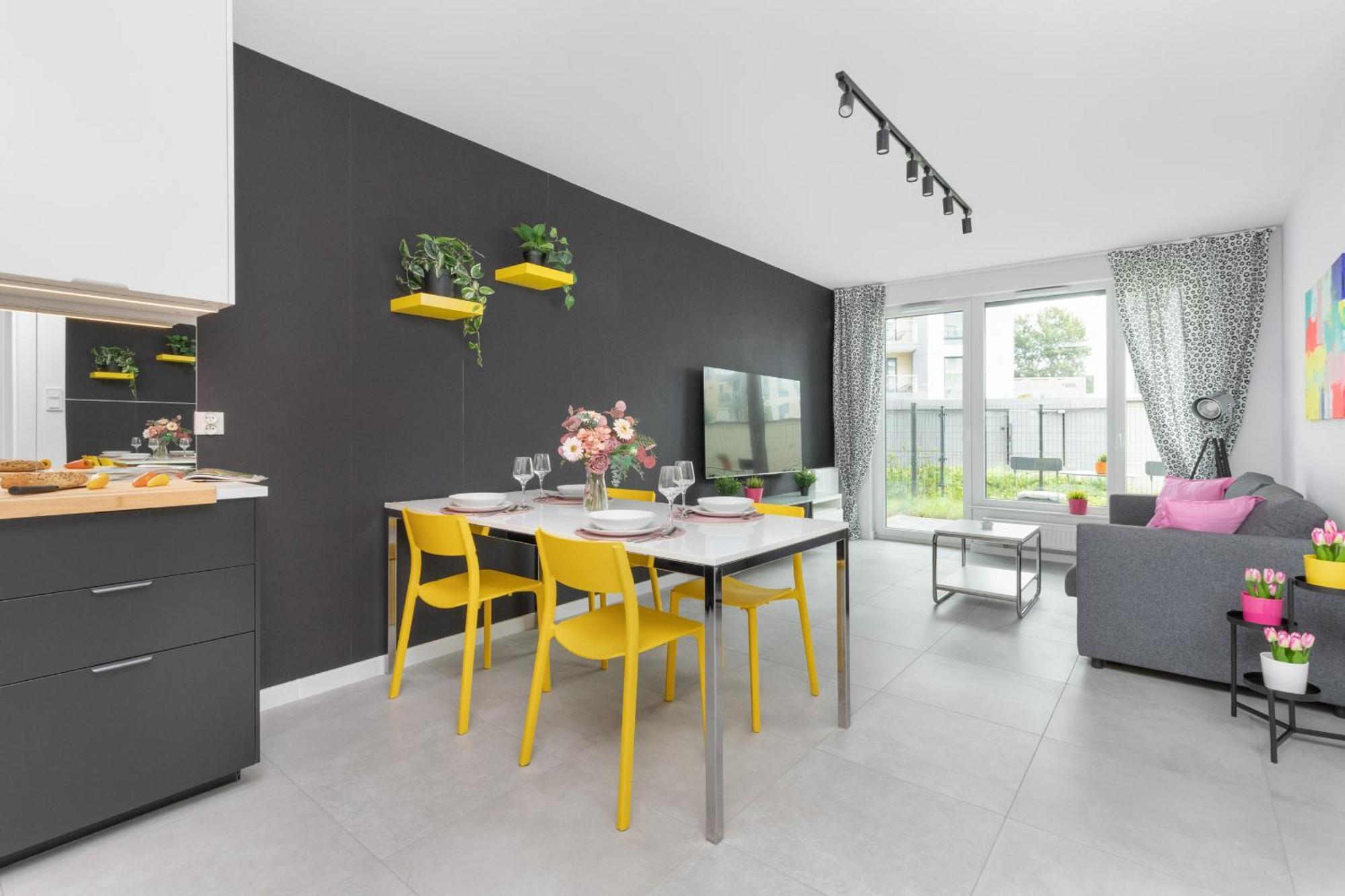 Sea And Stadium Apartments In Good Design With Parking & Garden By Rent Like Home Гданьск Экстерьер фото