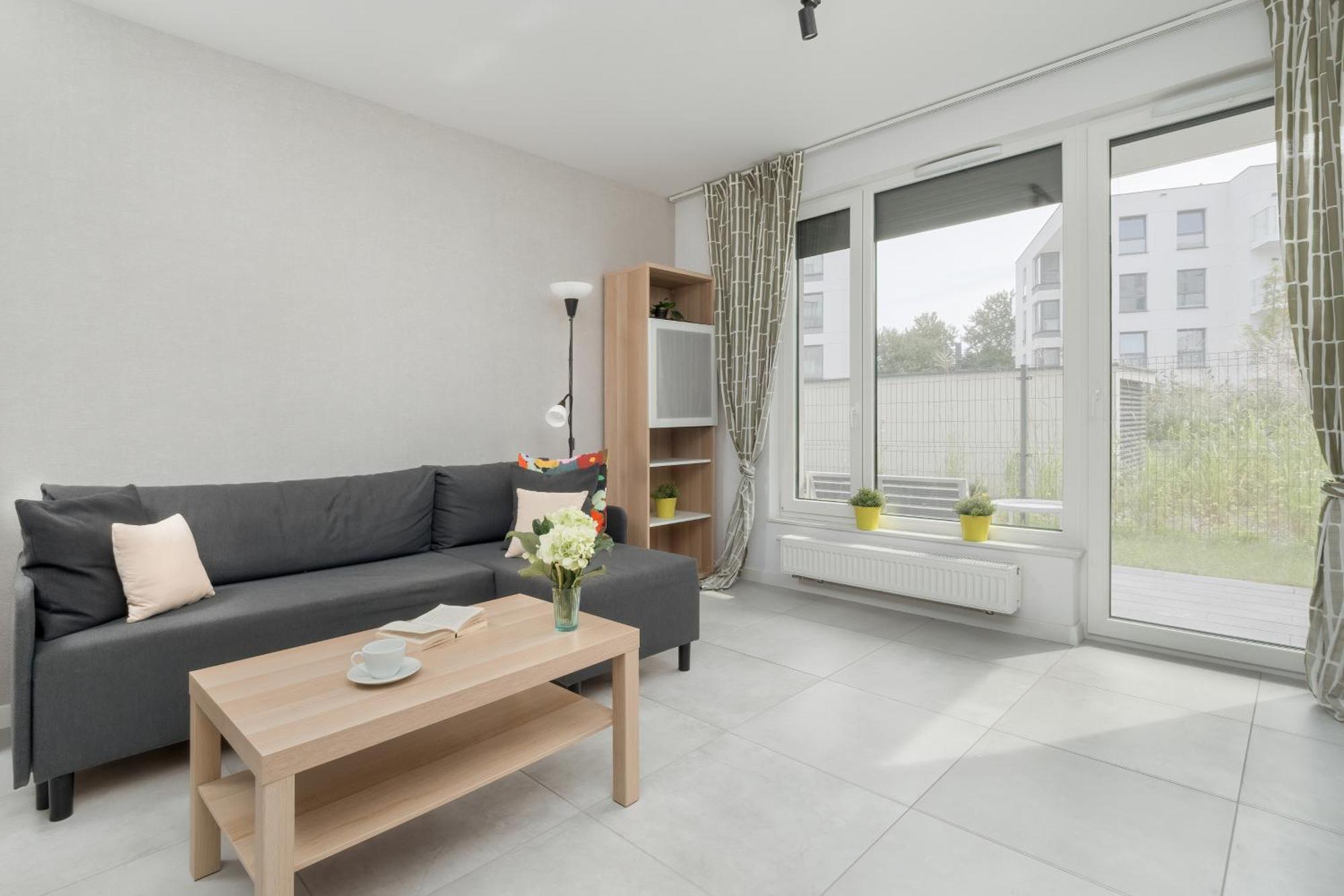 Sea And Stadium Apartments In Good Design With Parking & Garden By Rent Like Home Гданьск Экстерьер фото